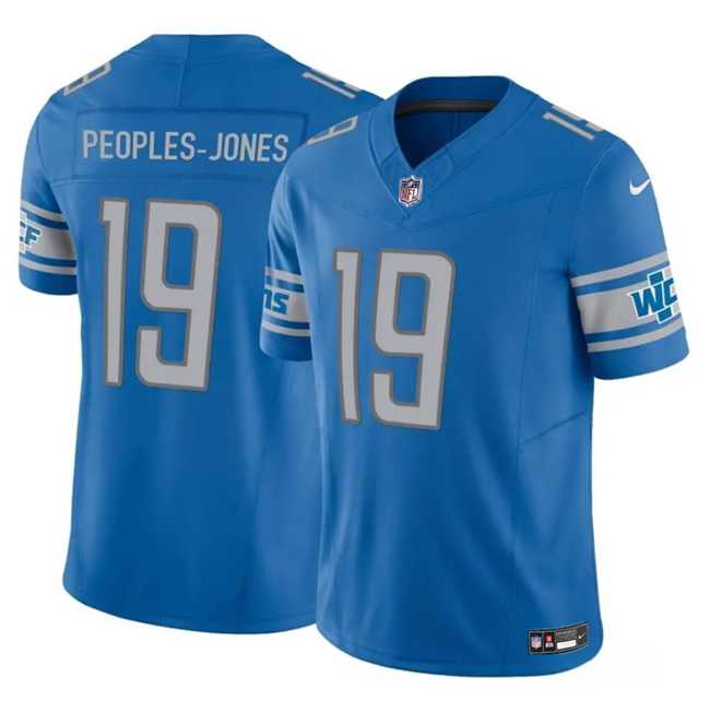 Men & Women & Youth Detroit Lions #19 Donovan Peoples-Jones Blue 2023 F.U.S.E. Vapor Untouchable Limited Jersey